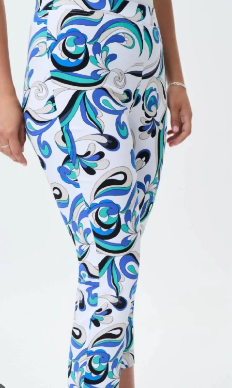 Celebrity Style Multicolored Trousers In Vanilla Multi