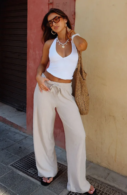 Classic Retro Never Settle Pants Oat