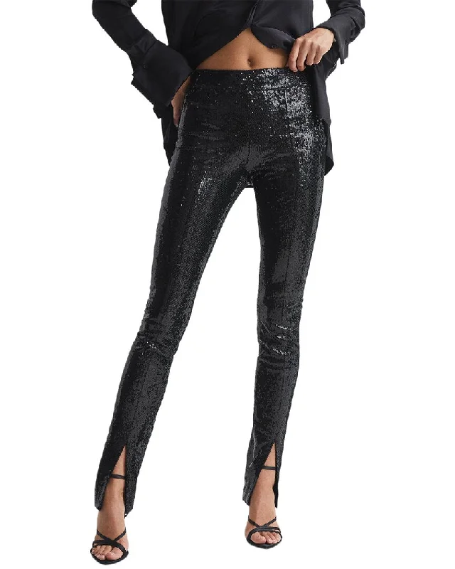 Celebrity Style Reiss Jemima Sequin Split-Hem Trouser