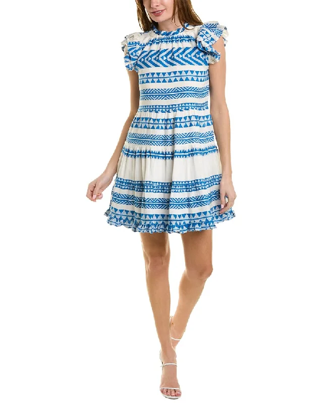 Classic Style Sail to Sable Tiered A-Line Dress