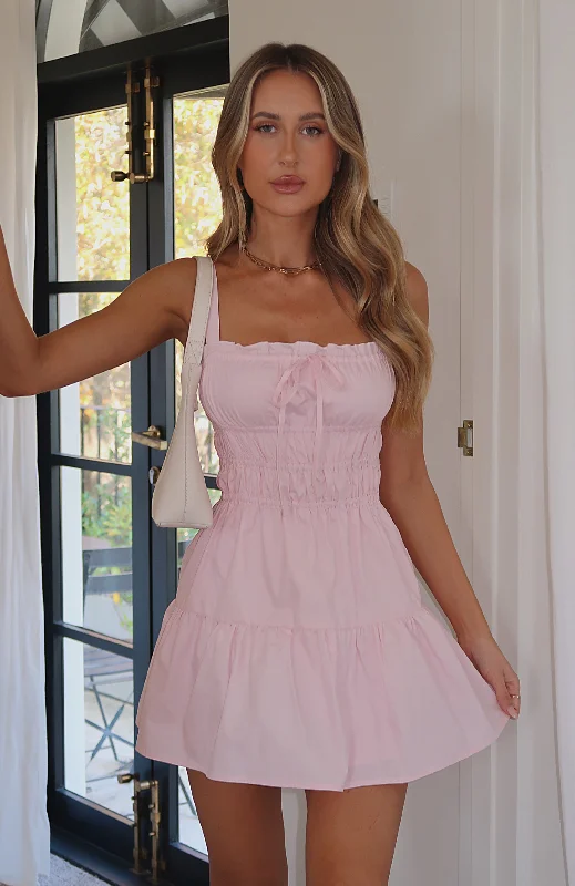Loose Fit She's Taken Mini Dress Pink