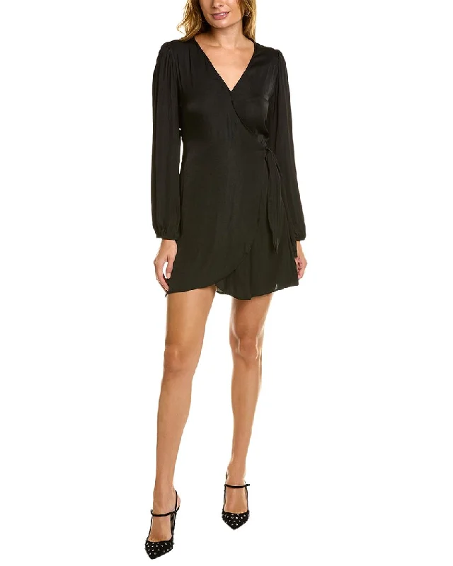 Innovative Design Socialite Satin Wrap Dress
