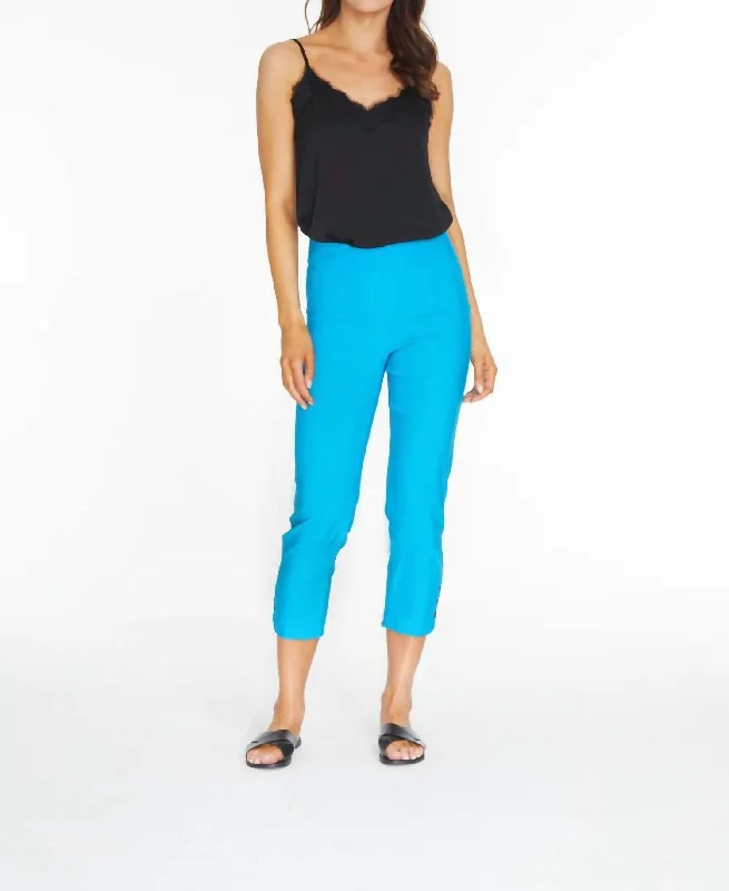 Slightly Flared Design Such A Distraction Pants In Lagoon