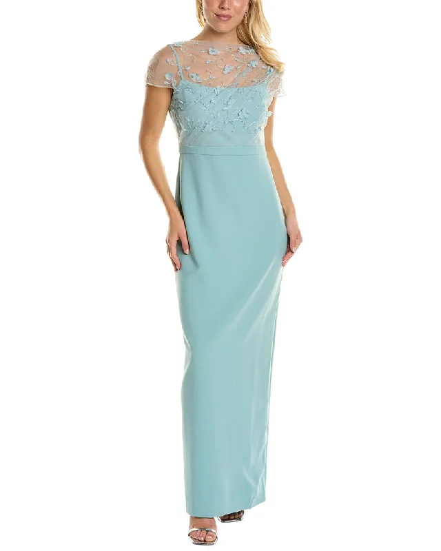 College Style Theia Column Gown