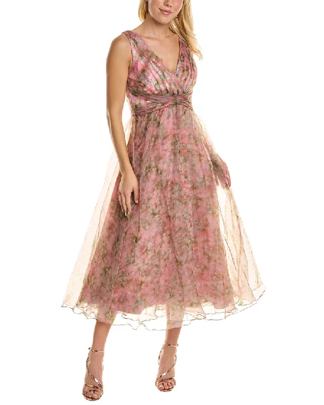 Multi-functional style Theia Organza Midi Dress