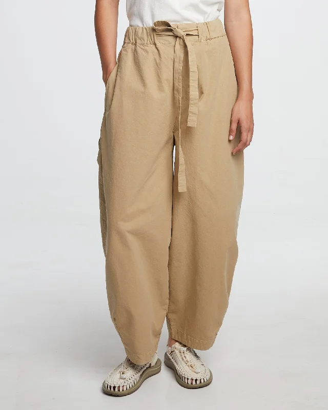 Sports And Leisure G.o.D Sultan Pants Cotton Linen Latte