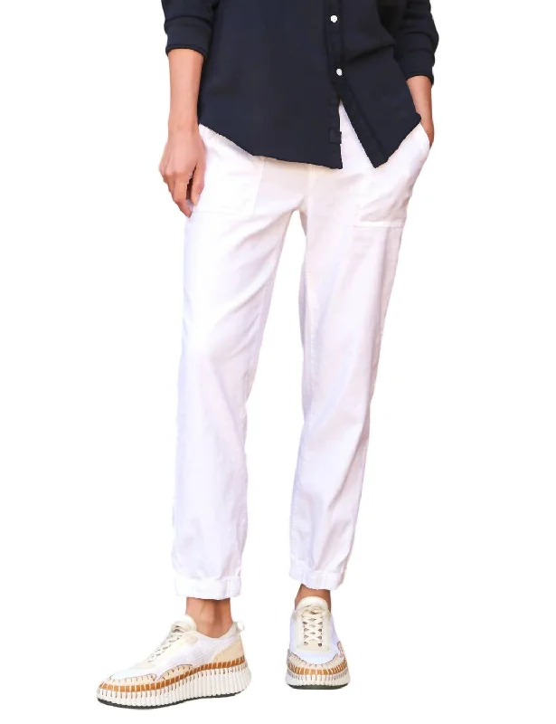 Playful Style Women's Jameson Utility Jogger In White