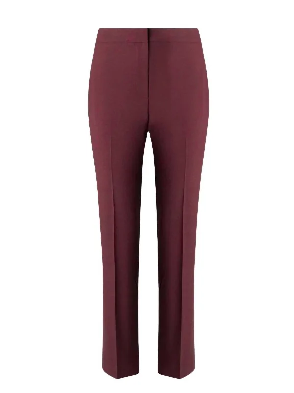 Elegant And Lazy Women's Slim Pant In Raspberry