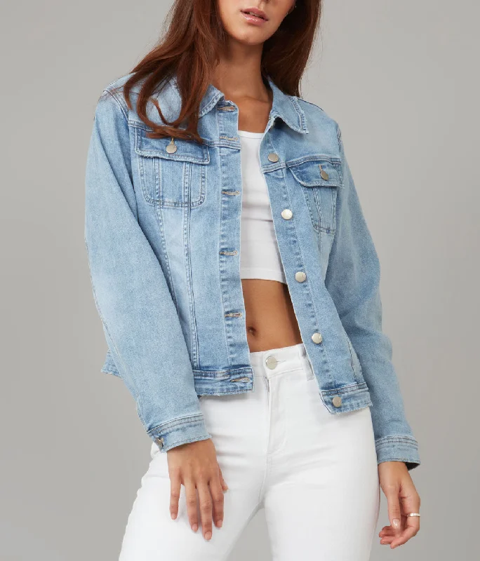 Cute Style Women's GABRIELLA-SBS Classic Denim Jacket