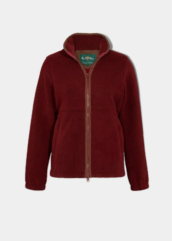 Girl Style Aylsham Ladies Fleece Jacket In Bloodstone - Regular Fit