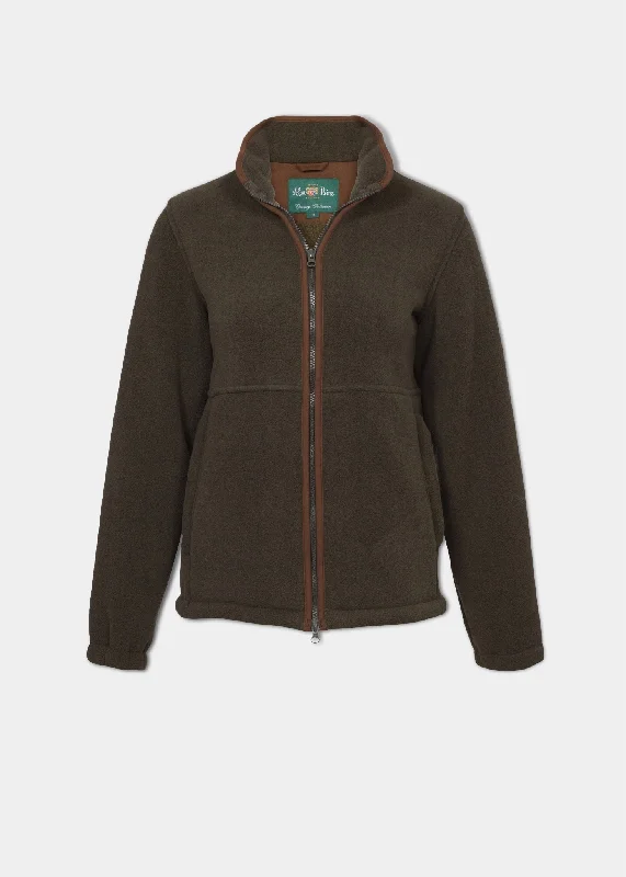 Noble And Elegant Aylsham Ladies Fleece Jacket In Green - Regular Fit
