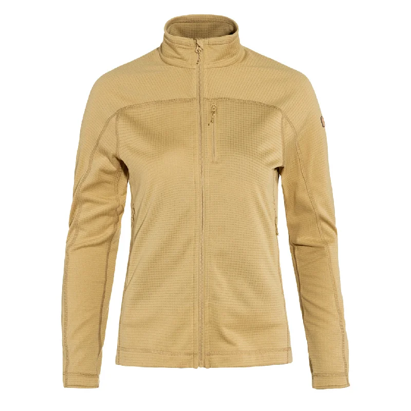 Casual Style Fjallraven Womens Abisko Lite Fleece Jacket Dune Beige