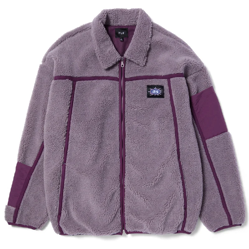 Designer Style Huf Womens Livingston Sherpa Jacket Dust Purple