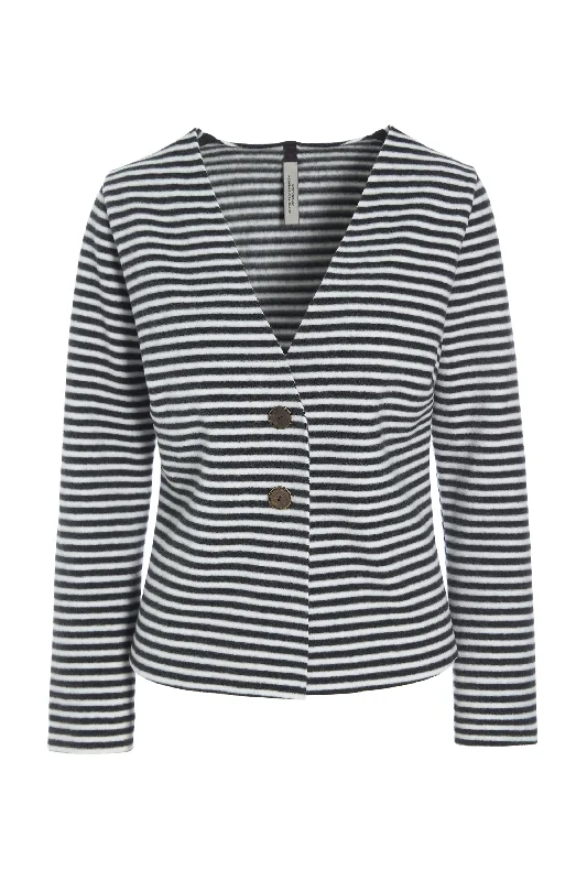 New Products JACKET - 7167 - STRIPES B&W