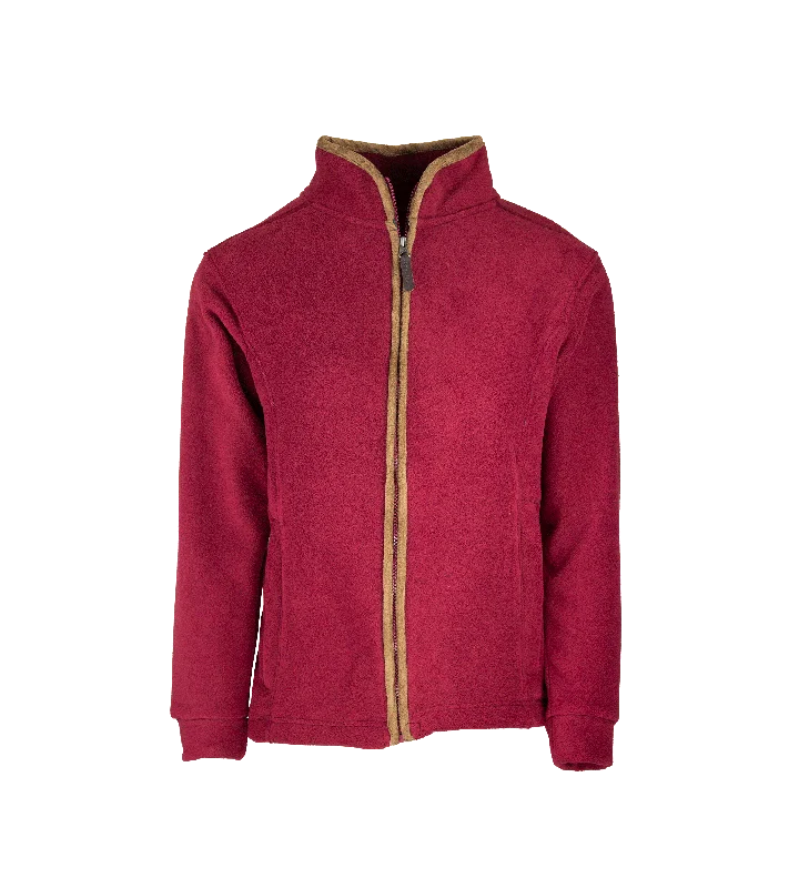 Lazy Style LF202 - Ladie's Fleece Jacket - RUBY