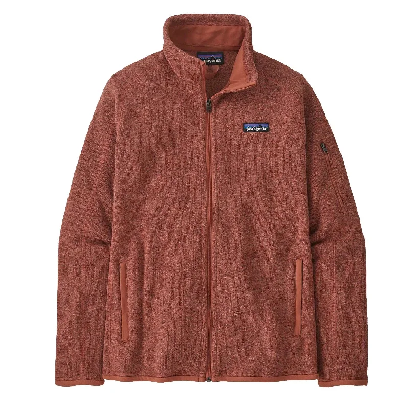 French Style Patagonia Womens Better Sweater Fleece Jacket Burl Red