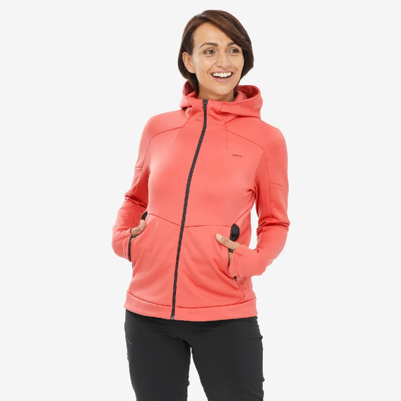 Elegant And Noble Quechua Women's Hiking Fleece Jacket - MH520 Hood