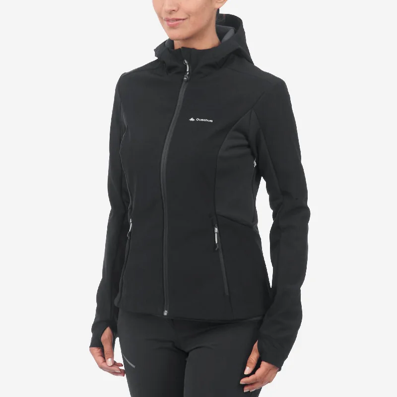 Relaxed And Casual Forclaz Women's Windproof Jacket - Softshell - Warm - MT500