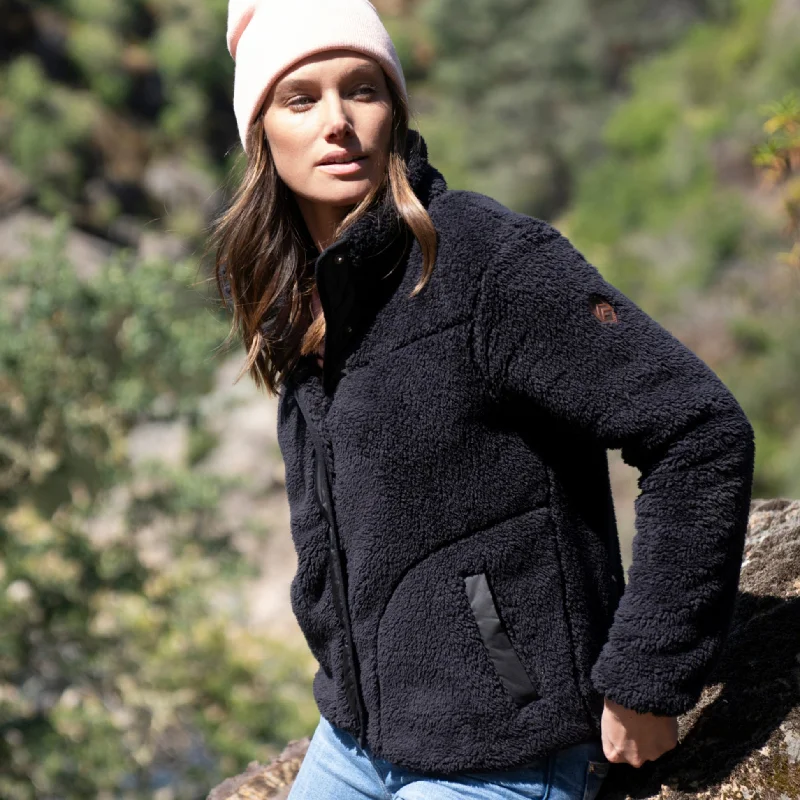 Simple Style Women's Sherpa Butter Pile® Button Front Jacket