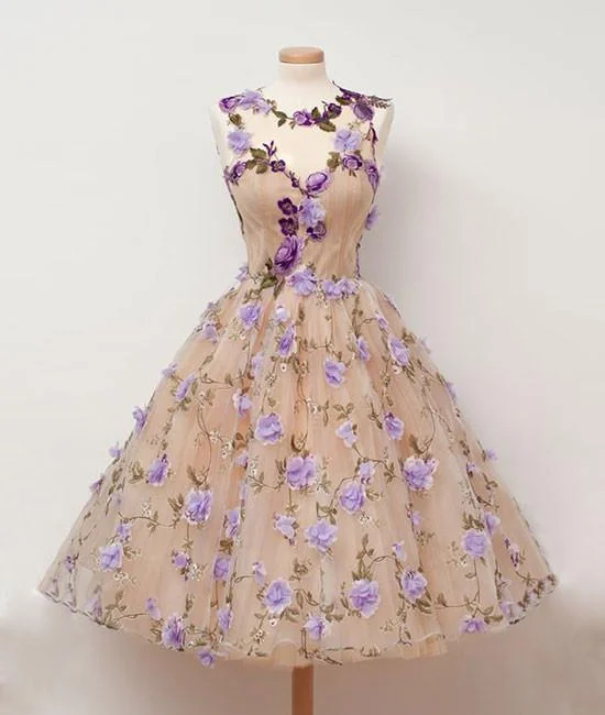 Light And Breathable Cute round champagne short prom dress, champagne homecoming dress M4900 Light And Breathable Cute round champagne short prom dress, champagne homecoming dress M4900
