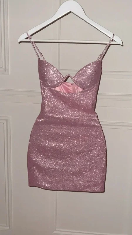 Dynamic Fashion Pink Spaghetti Straps Sheath Birthday Outfits Homecoming Dress MD7362 Dynamic Fashion Pink Spaghetti Straps Sheath Birthday Outfits Homecoming Dress MD7362