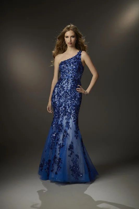 Light And Breathable Morilee One Shoulder Long Prom Dress 48025
